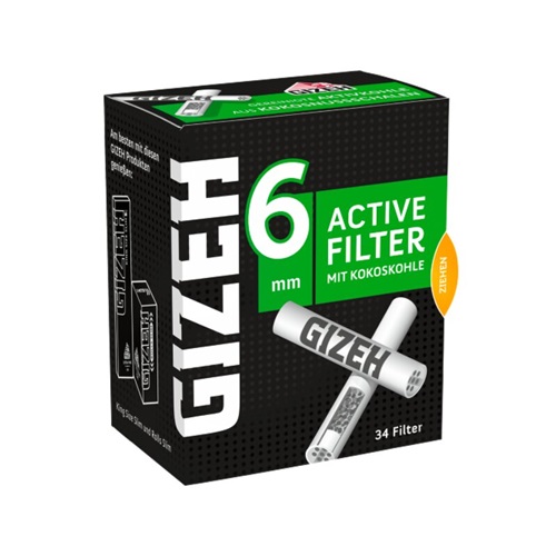 Gizeh Active Filter 6 mm 34 Stk.