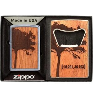 Zippo Woodchuck Tree Lighter & Bottle Opener Feuerzeug