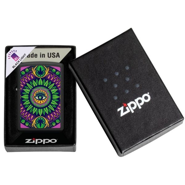 Zippo Cannabis Pattern Design Feuerzeug
