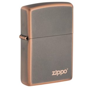 Zippo Rustic Bronze with Logo Feuerzeug