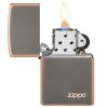 Zippo Rustic Bronze with Logo Feuerzeug