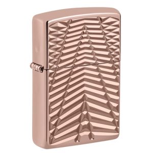 Zippo Armor Case Geometric Pattern Design Feuerzeug