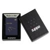 Zippo Wassermann Aquarius Navy Blue Matte Feuerzeug