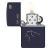 Zippo Wassermann Aquarius Navy Blue Matte Feuerzeug