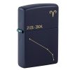 Zippo Widder Aries Navy Blue Matte Feuerzeug