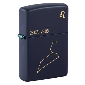 Zippo Löwe Leo Navy Blue Matte Feuerzeug