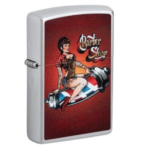 Zippo Barber Shop Pin-up Design Feuerzeug