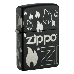 Zippo Design Laser Black Feuerzeug