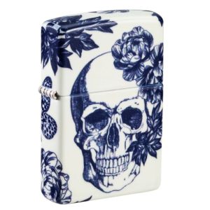 Zippo Floral Skull Design Feuerzeug