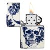 Zippo Floral Skull Design Feuerzeug