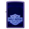Zippo Harley Davidson Black Light 60007424 Feuerzeug