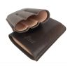 Guy Janot Zigarrenetui Crazy Horse Leder brown 3er Robusto