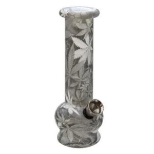 Mini bong in vetro Blubber Silversurver 14,5 cm