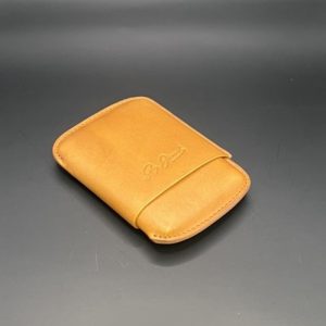 Guy Janot cigar case leather cognac 5 Petit Panatela