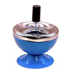 Cendrier rotatif avec base bleu DM 9,5