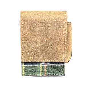 Portasigarette Guy Janot in pelle verde Scozia