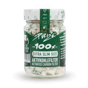 Purize Aktivkohlefilter Xtra Slim 6mm im Glas - white 100 Stk.