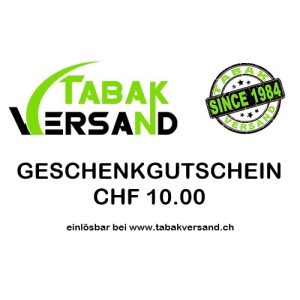 Gutschein Tabakversand CHF 10.00