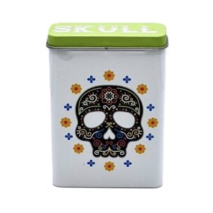 Zigaretten Metall Box Skull KS