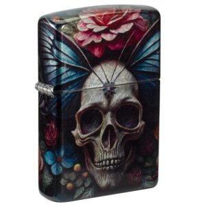 Zippo Floral Skull Design 60007540 Lighter