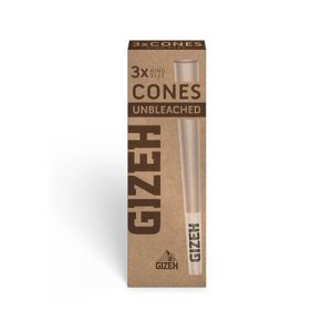 Gizeh Unbleached Cones 24 x 3 Stk.