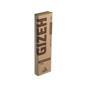 Gizeh Unbleached KS Slim + Tips 26 x 34 pcs.