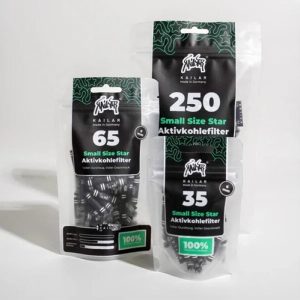 Kailar Small Size Star Papier Aktivkohlefilter Black 6mm