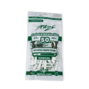 Filtre à charbon actif Purize conique 5-6 mm blanc 1 x 50 pièces.